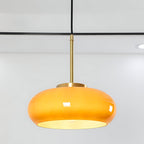 Luna Amber Glass Pendant Light Ceshi