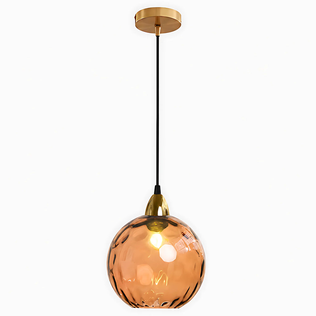 Lumi Orb Colored Glass Pendant Light