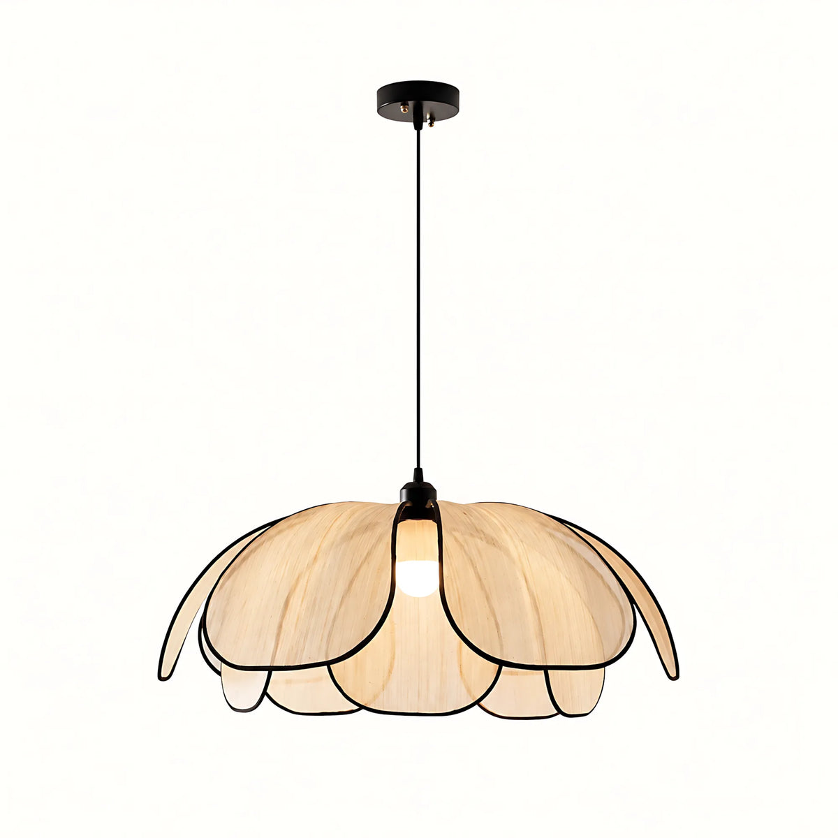 Abaca Petal Pendant Light