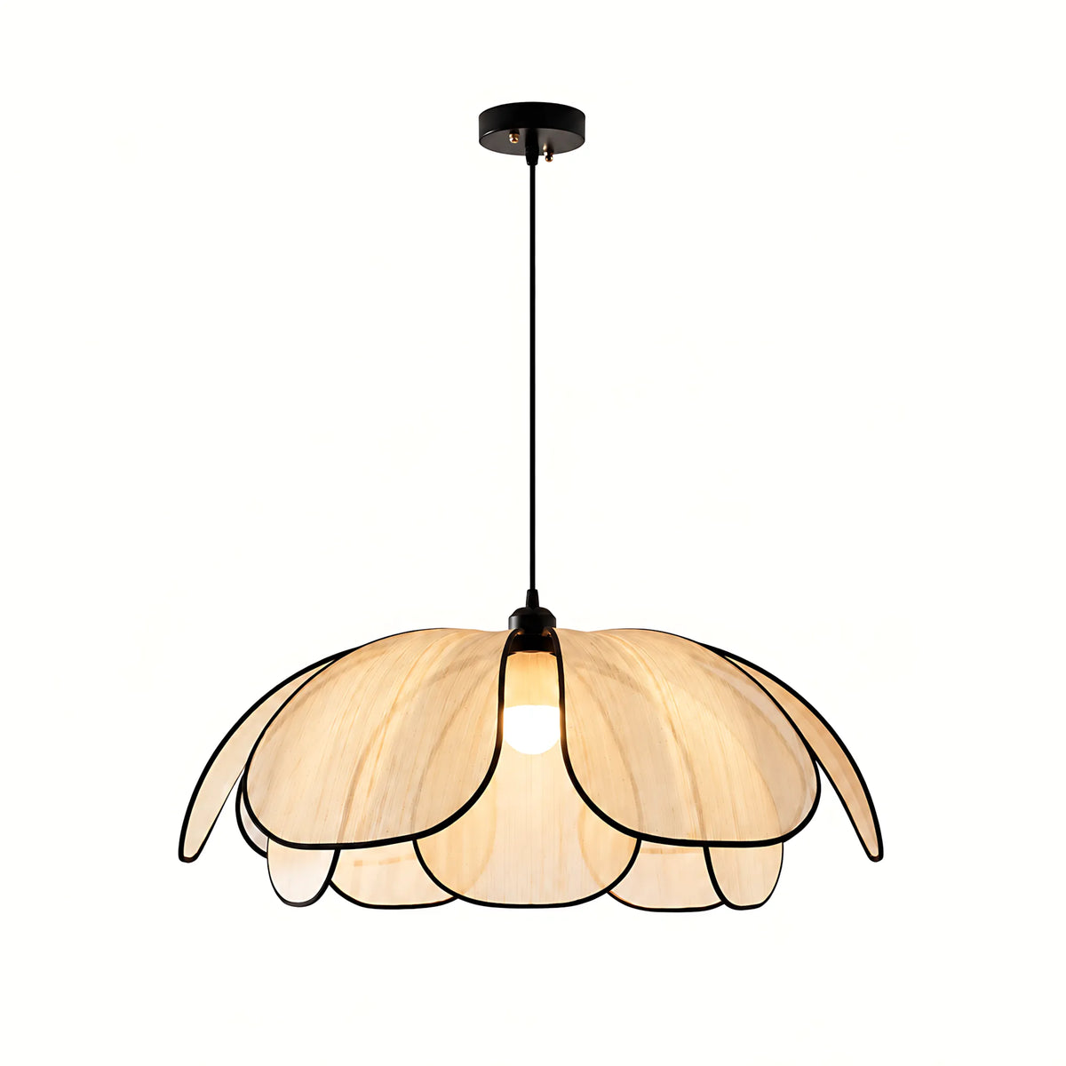 Abaca Petal Pendant Light