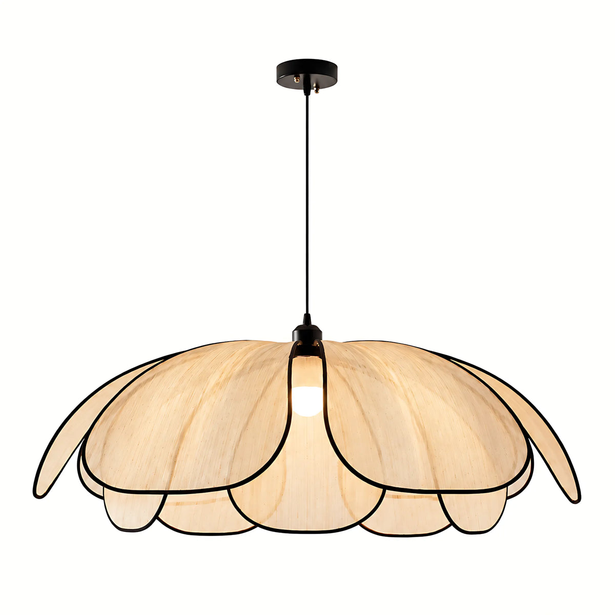 Abaca Petal Pendant Light