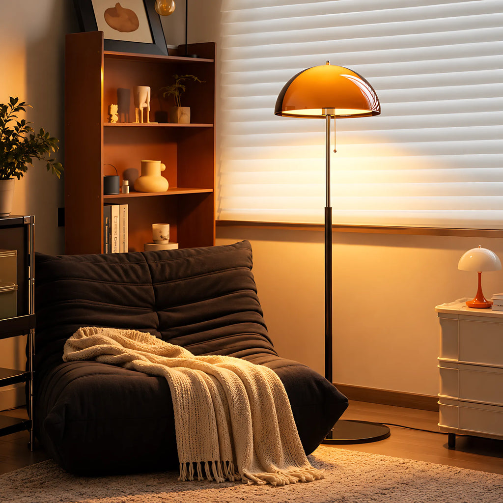 Amber Dome Floor Lamp