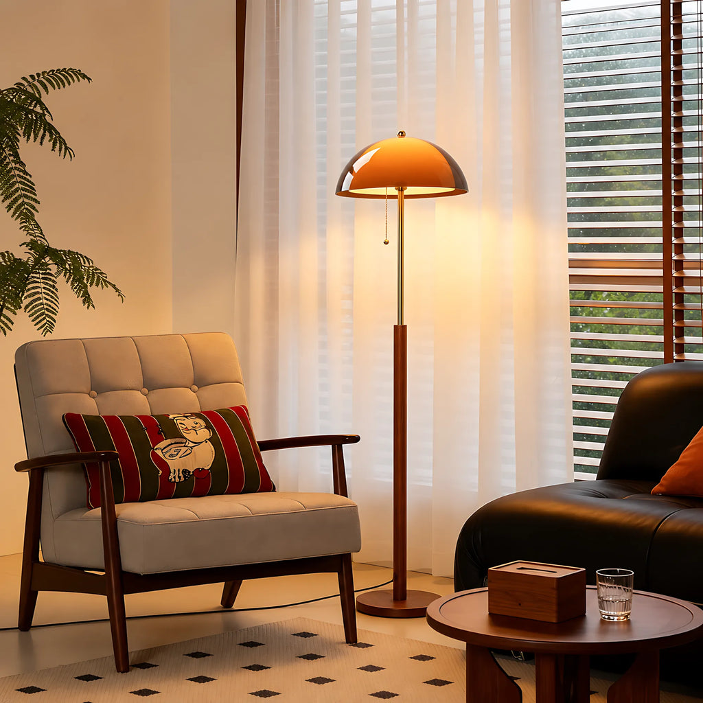Amber Dome Floor Lamp