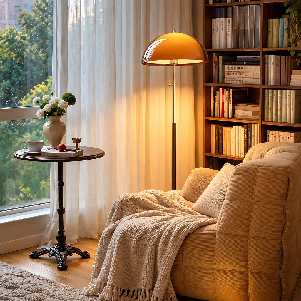 Amber Dome Floor Lamp