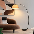 Arc Fabric Shade Floor Lamp