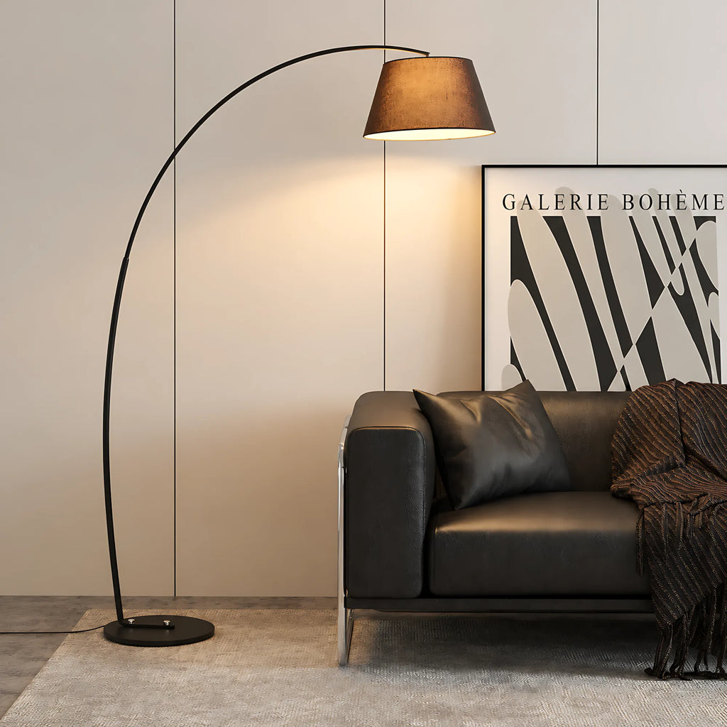 Arc Fabric Shade Floor Lamp