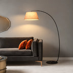 Arc Fabric Shade Floor Lamp