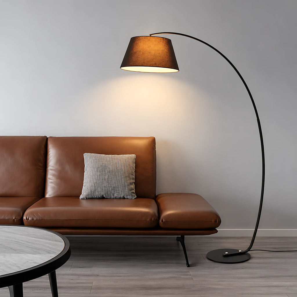 Arc Fabric Shade Floor Lamp