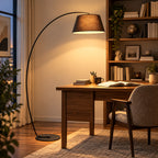 Arc Fabric Shade Floor Lamp