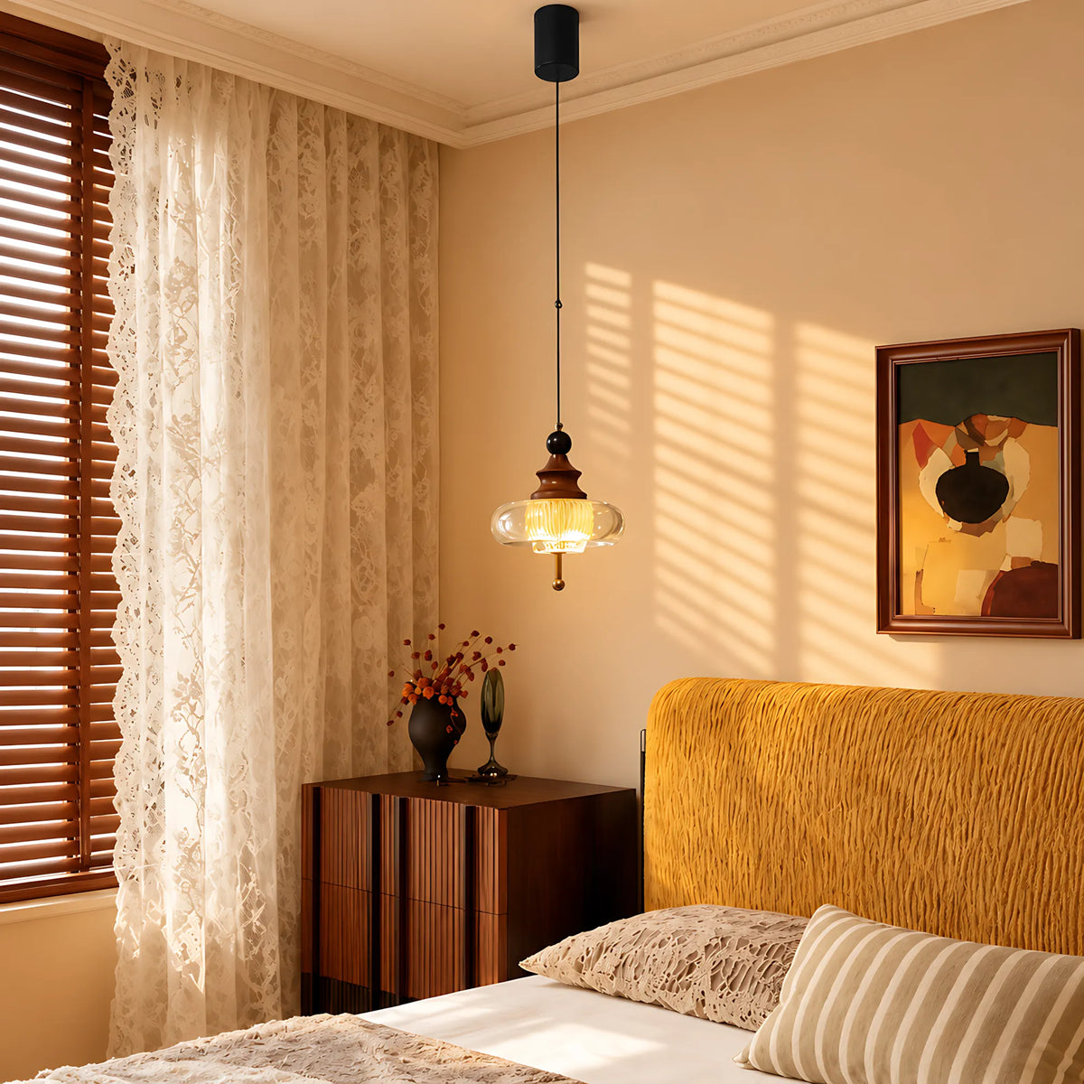 Ardena Solid Wood Pendant Light
