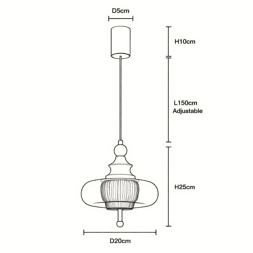 Ardena Solid Wood Pendant Light