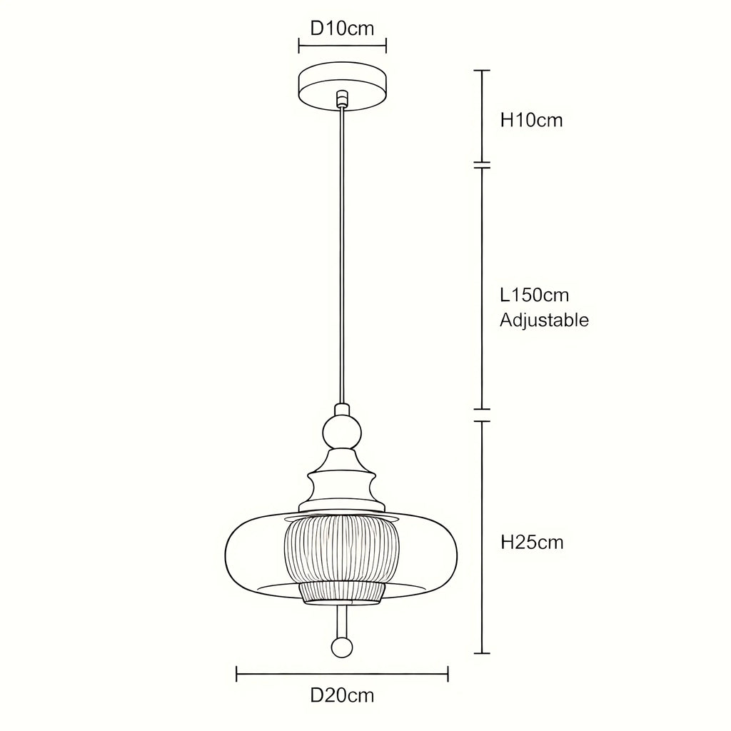 Ardena Solid Wood Pendant Light