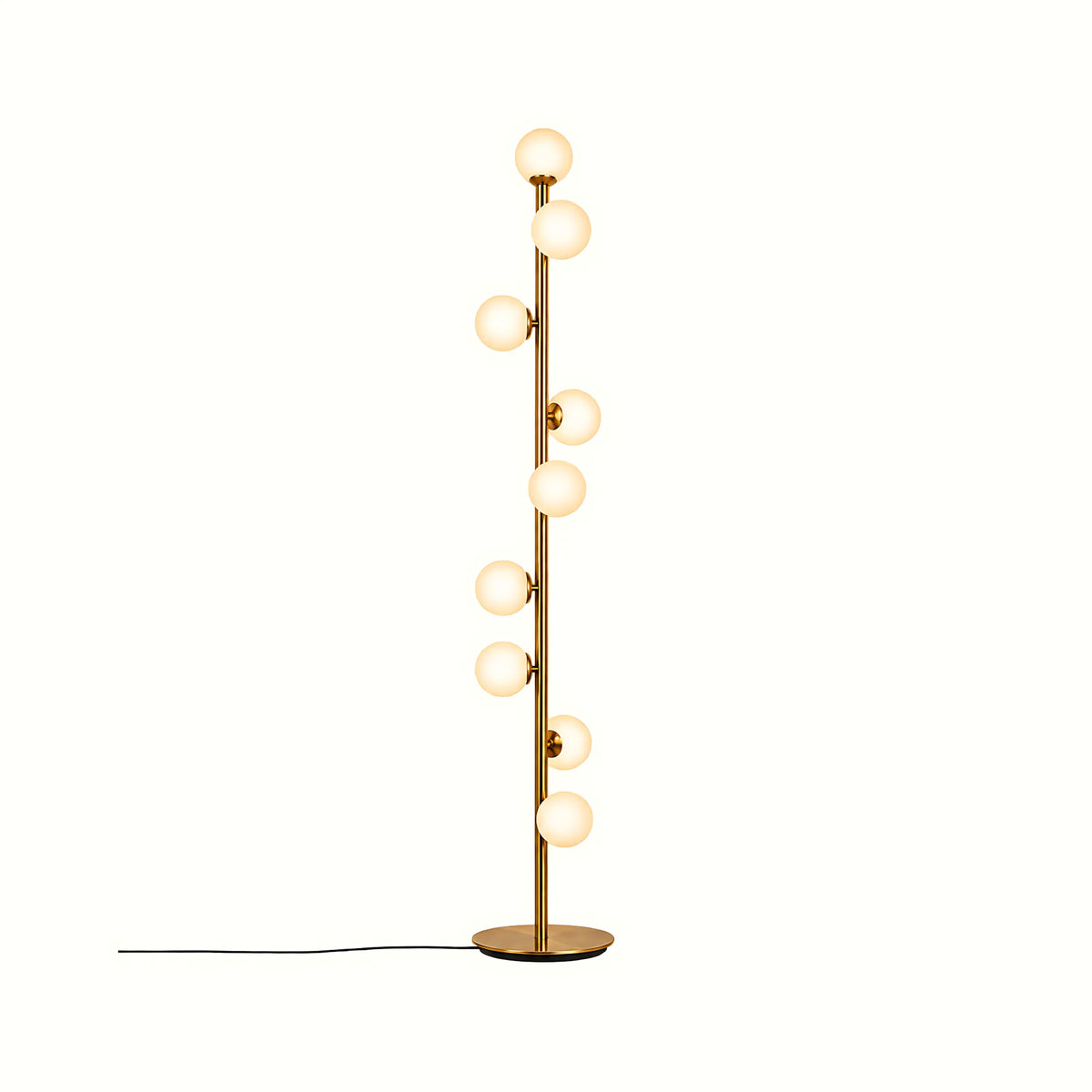 Asterin 9-Light Glass Globe Floor Lamp