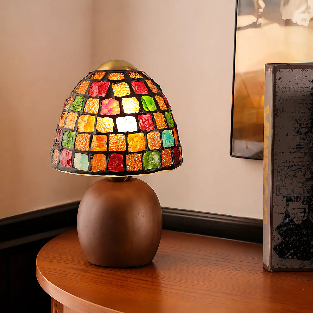Aurelia Mosaic Glass Table Lamp