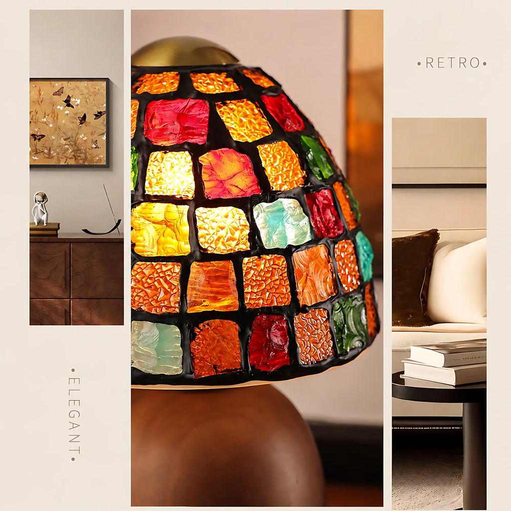 Aurelia Mosaic Glass Table Lamp