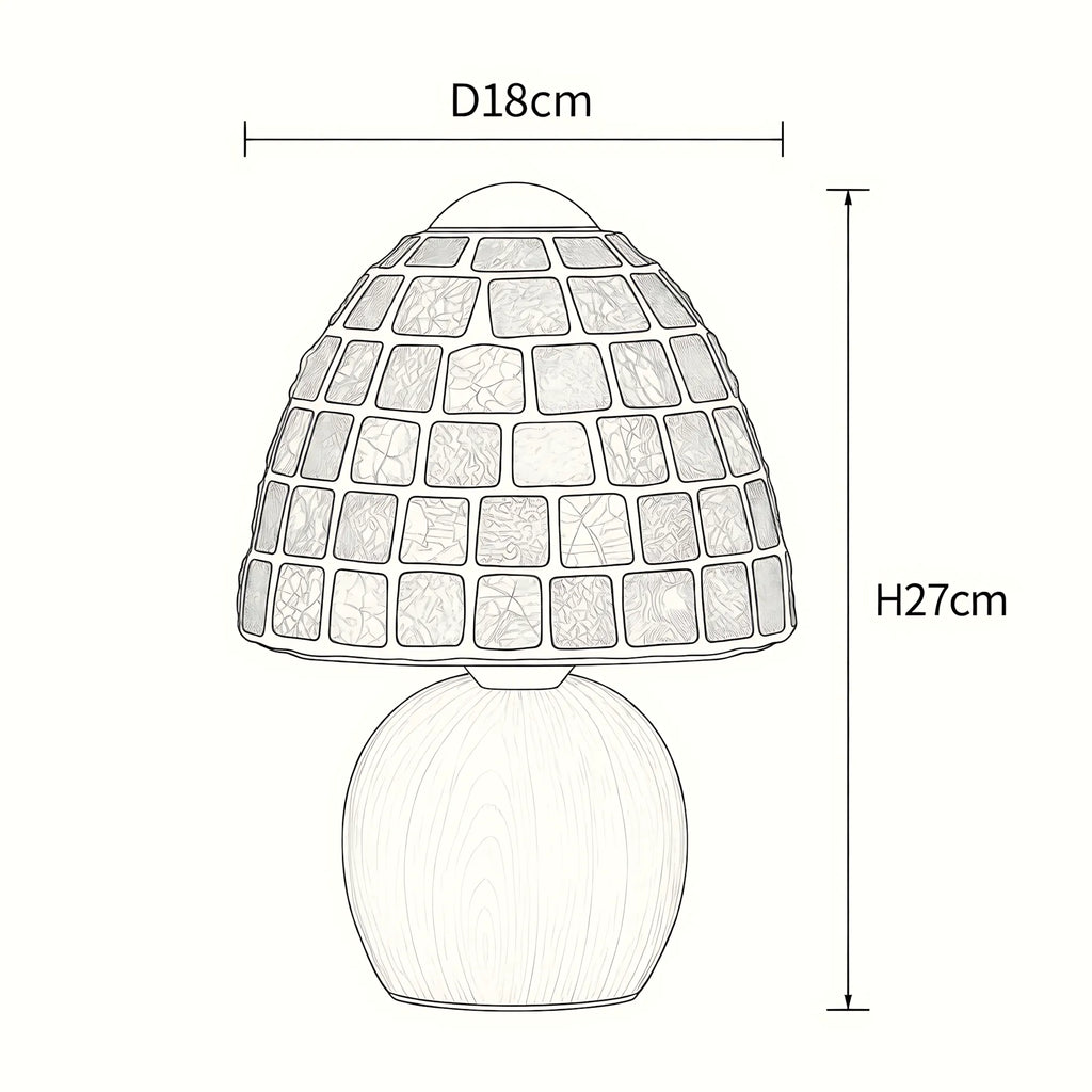 Aurelia Mosaic Glass Table Lamp