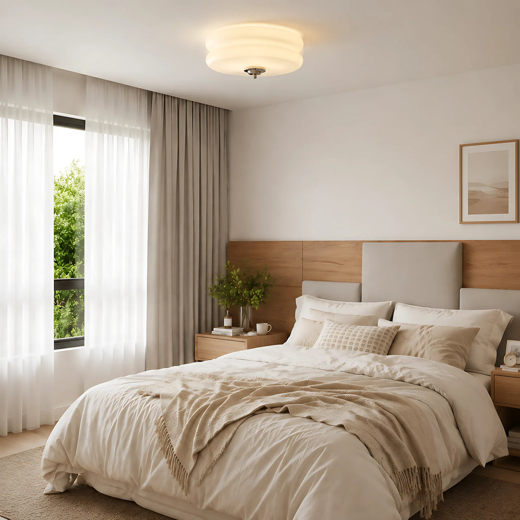 Aveline Double-Arc Glass Ceiling Light