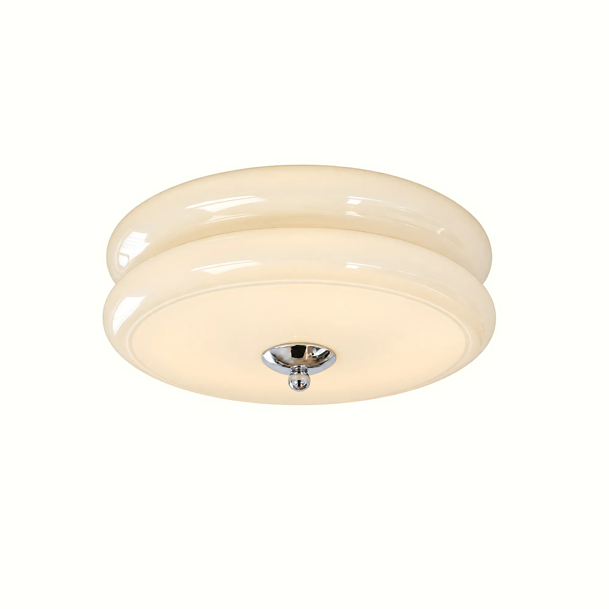 Aveline Double-Arc Glass Ceiling Light
