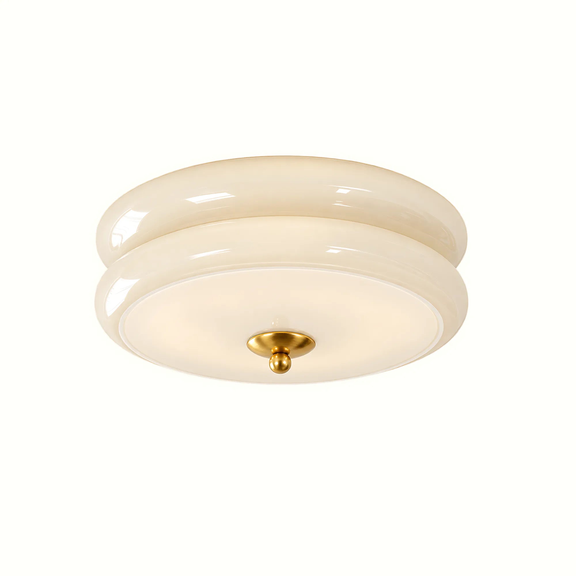Aveline Double-Arc Glass Ceiling Light