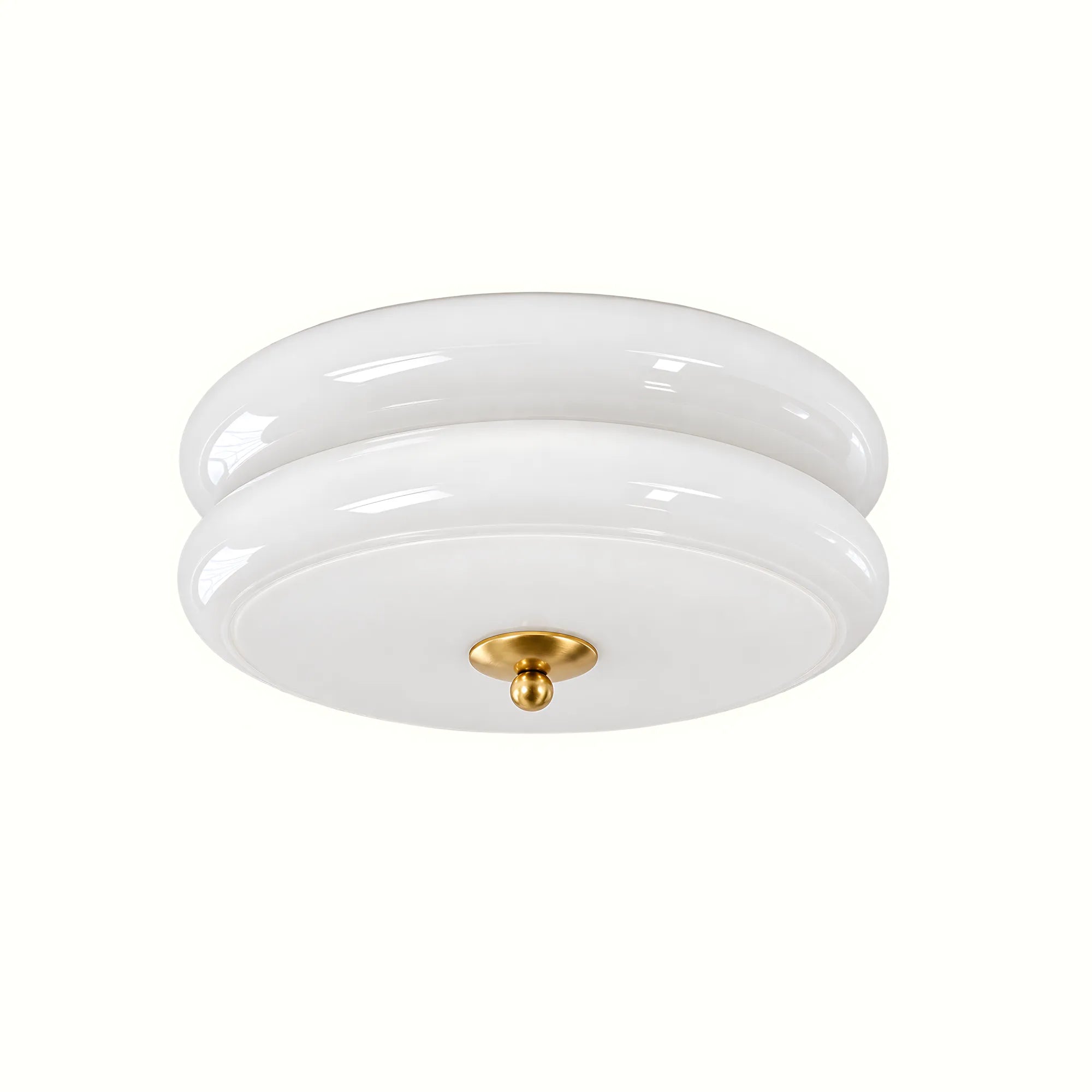 Aveline Double-Arc Glass Ceiling Light