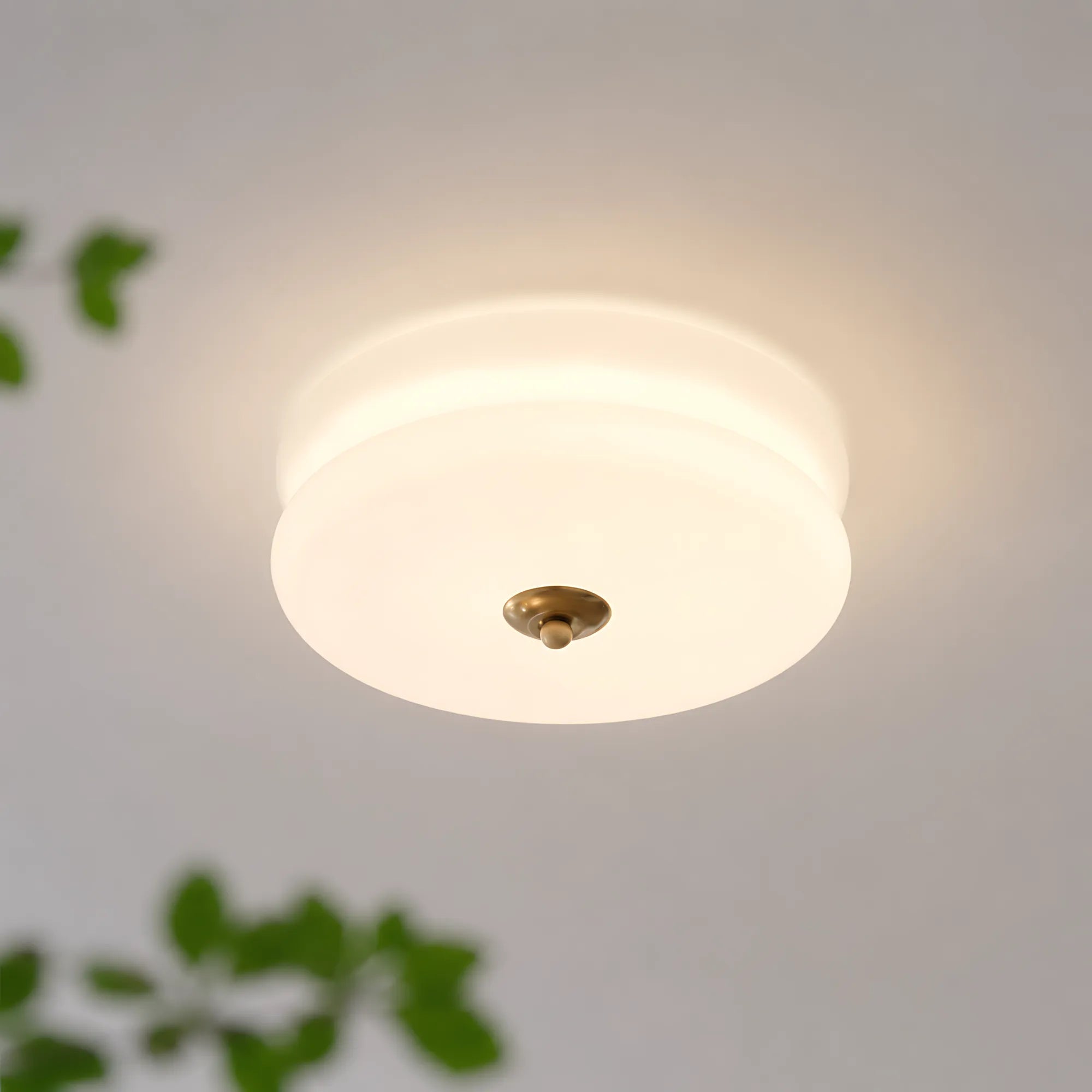Aveline Double-Arc Glass Ceiling Light