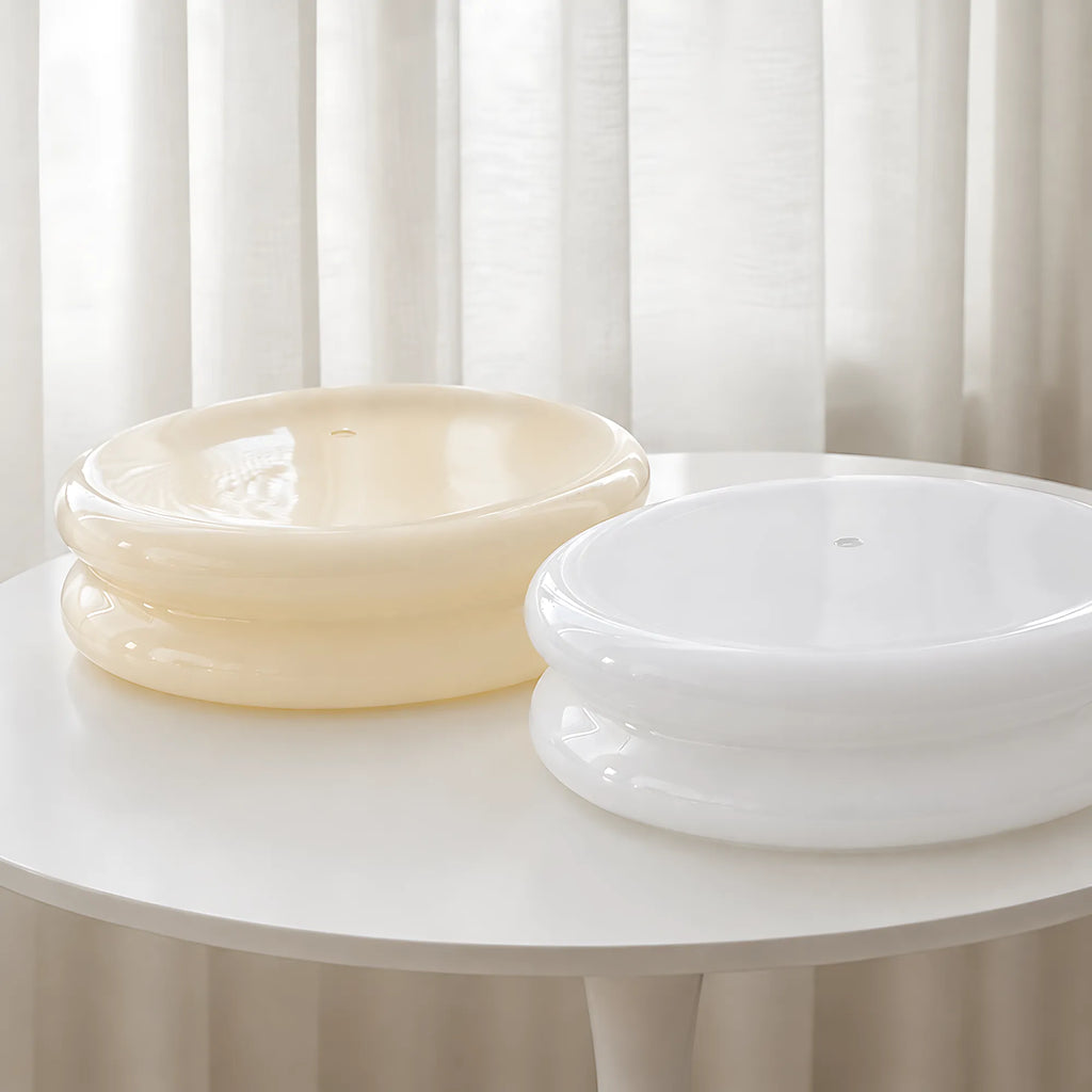 Aveline Double-Arc Glass Ceiling Light
