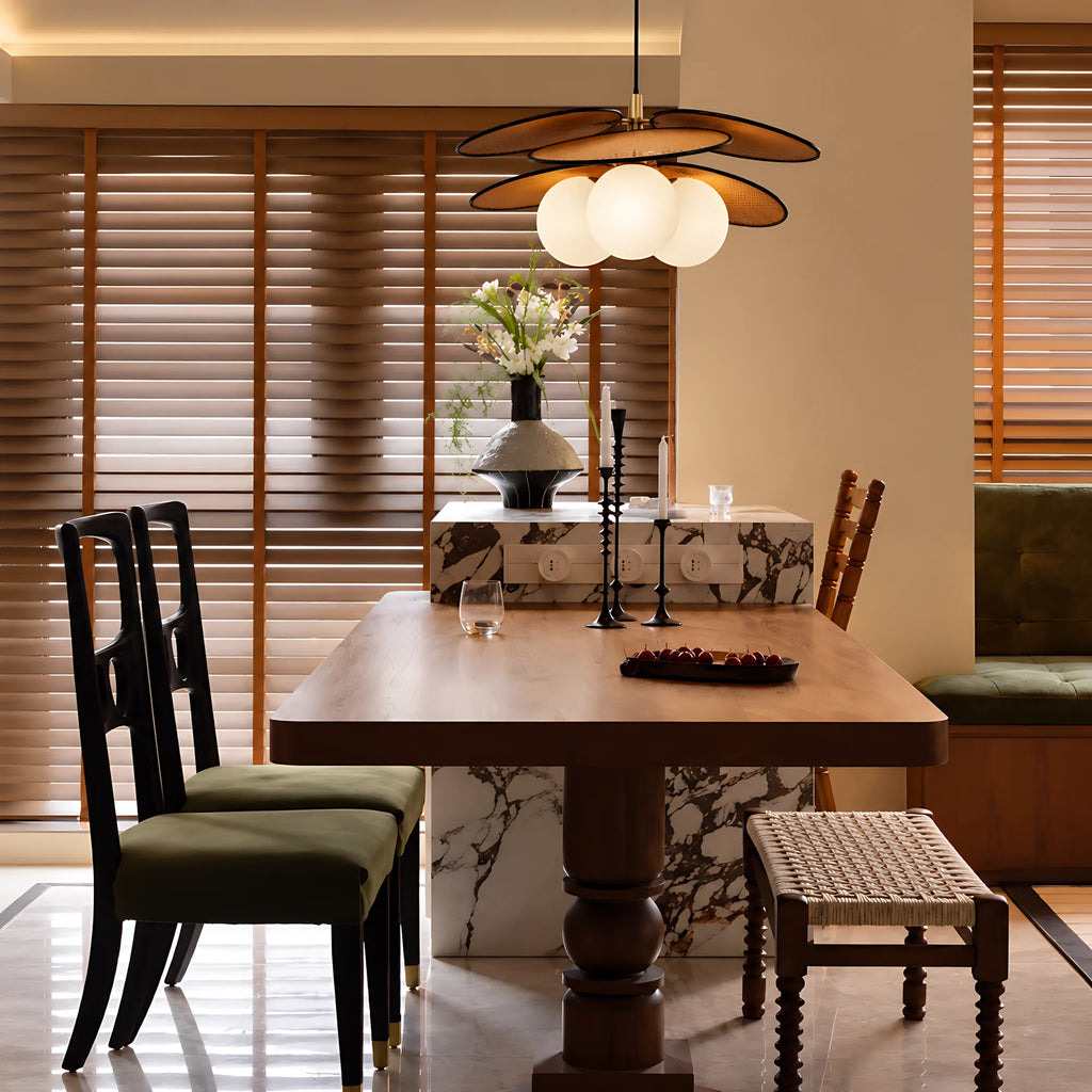 Bloom Woven Rattan Pendant Light
