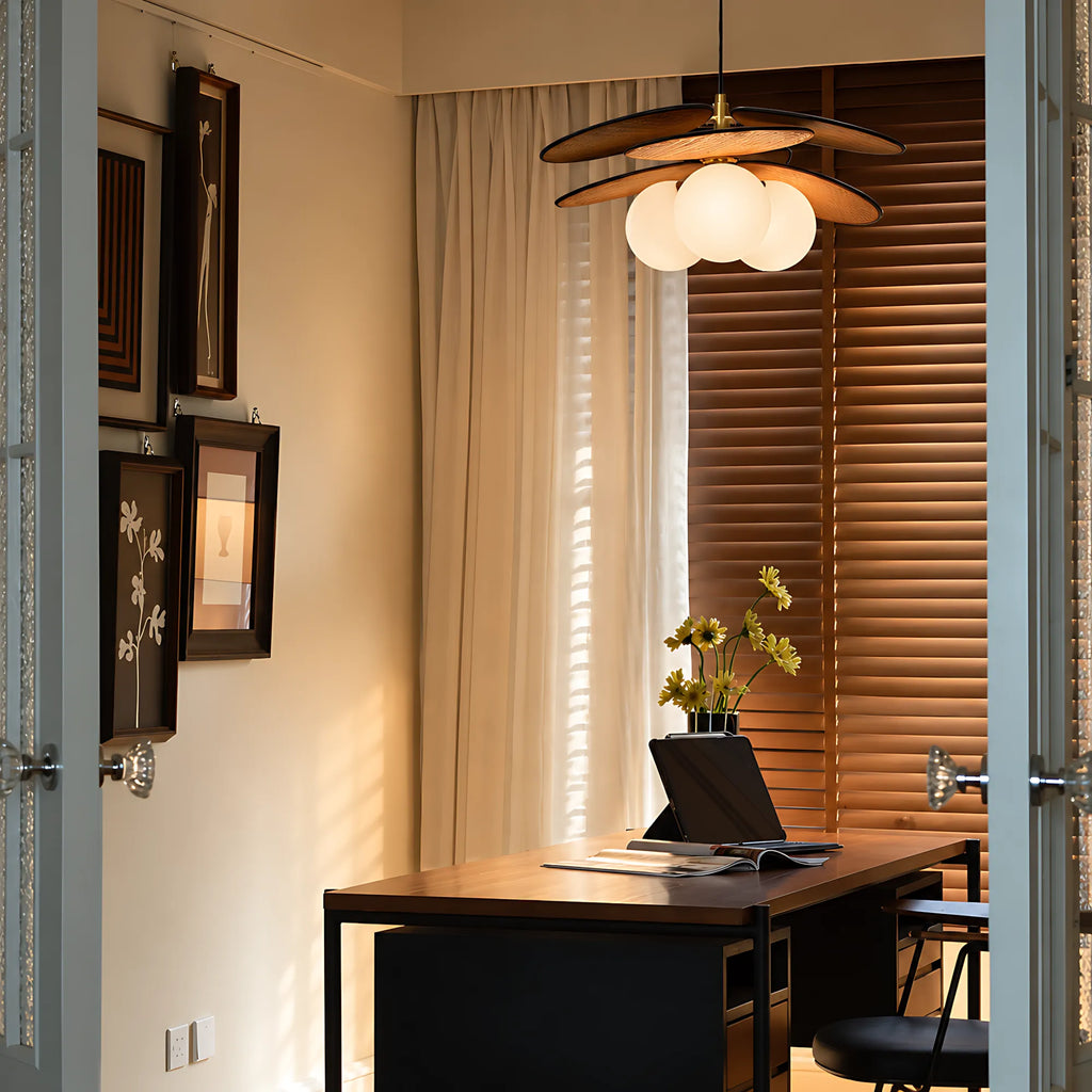 Bloom Woven Rattan Pendant Light