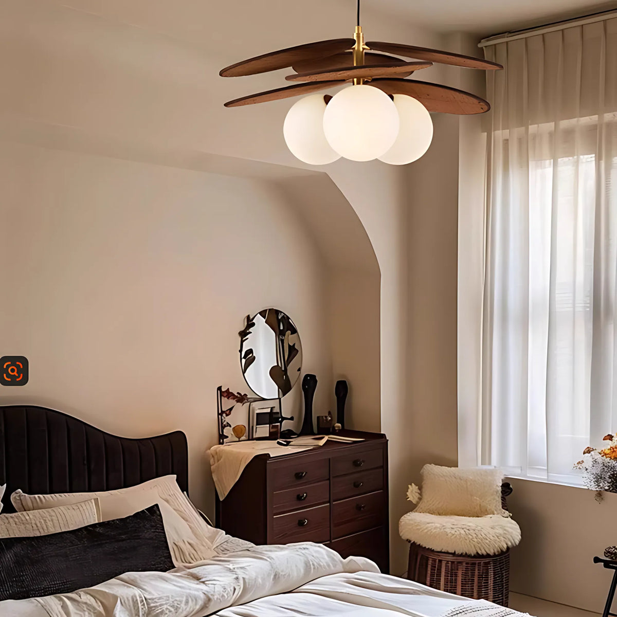 Bloom Woven Rattan Pendant Light