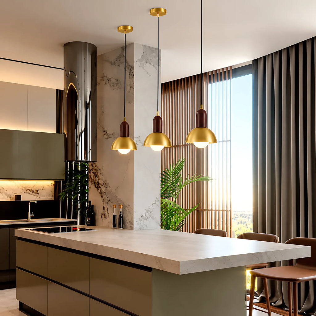 Brass Dome Wall Light