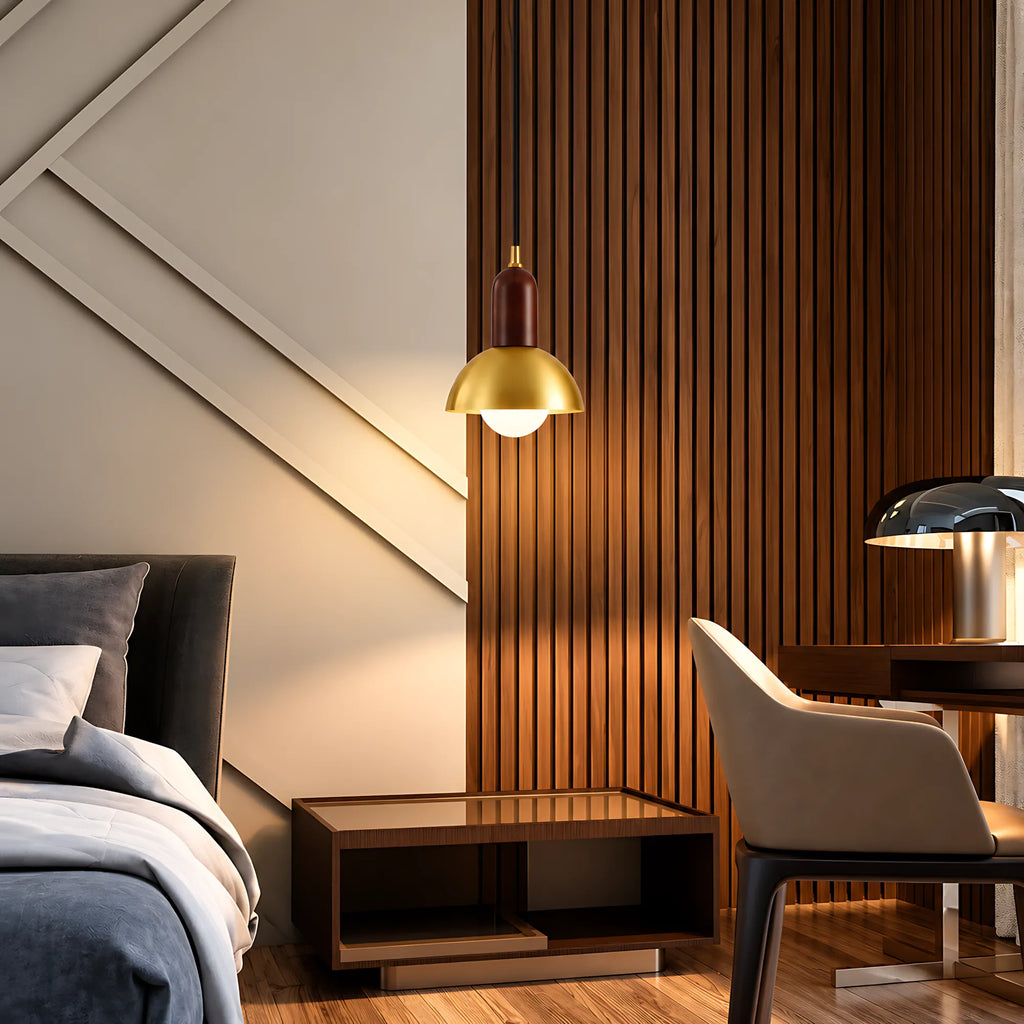Brass Dome Wall Light