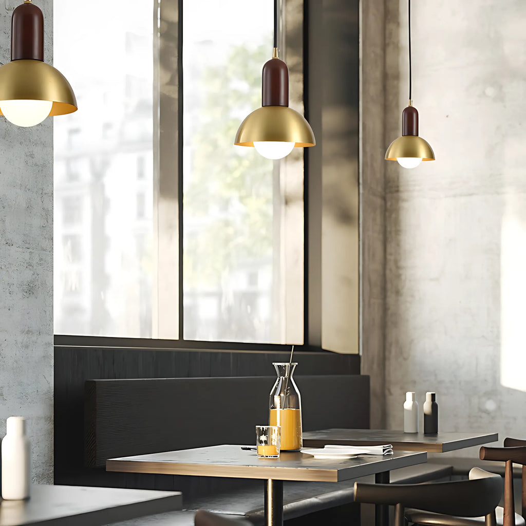 Brass Dome Wall Light