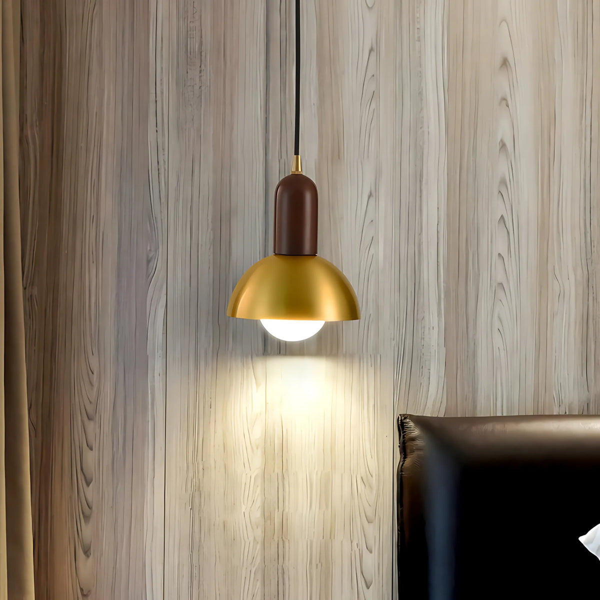 Brass Dome Wall Light