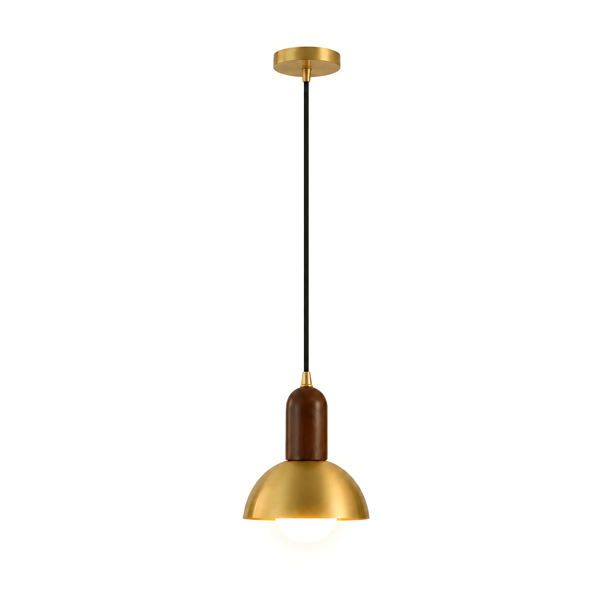 Brass Dome Wall Light