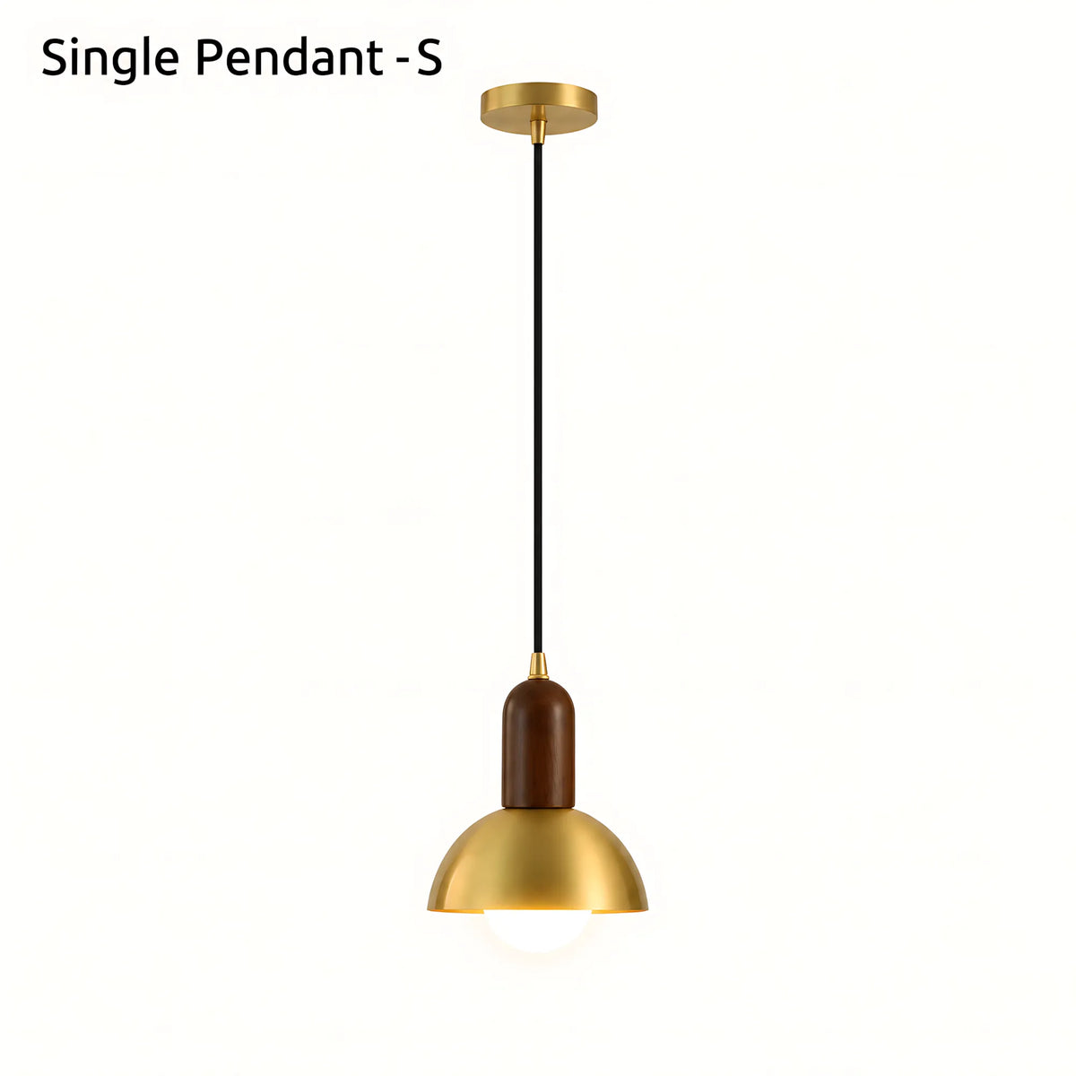 Brass Dome Wall Light