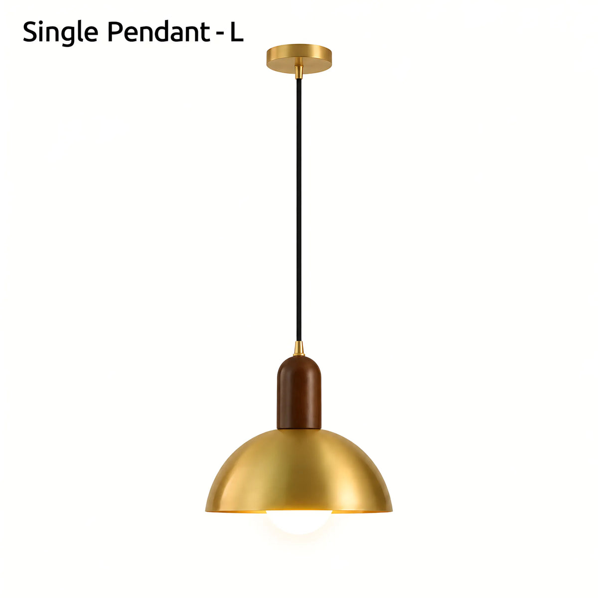 Brass Dome Wall Light