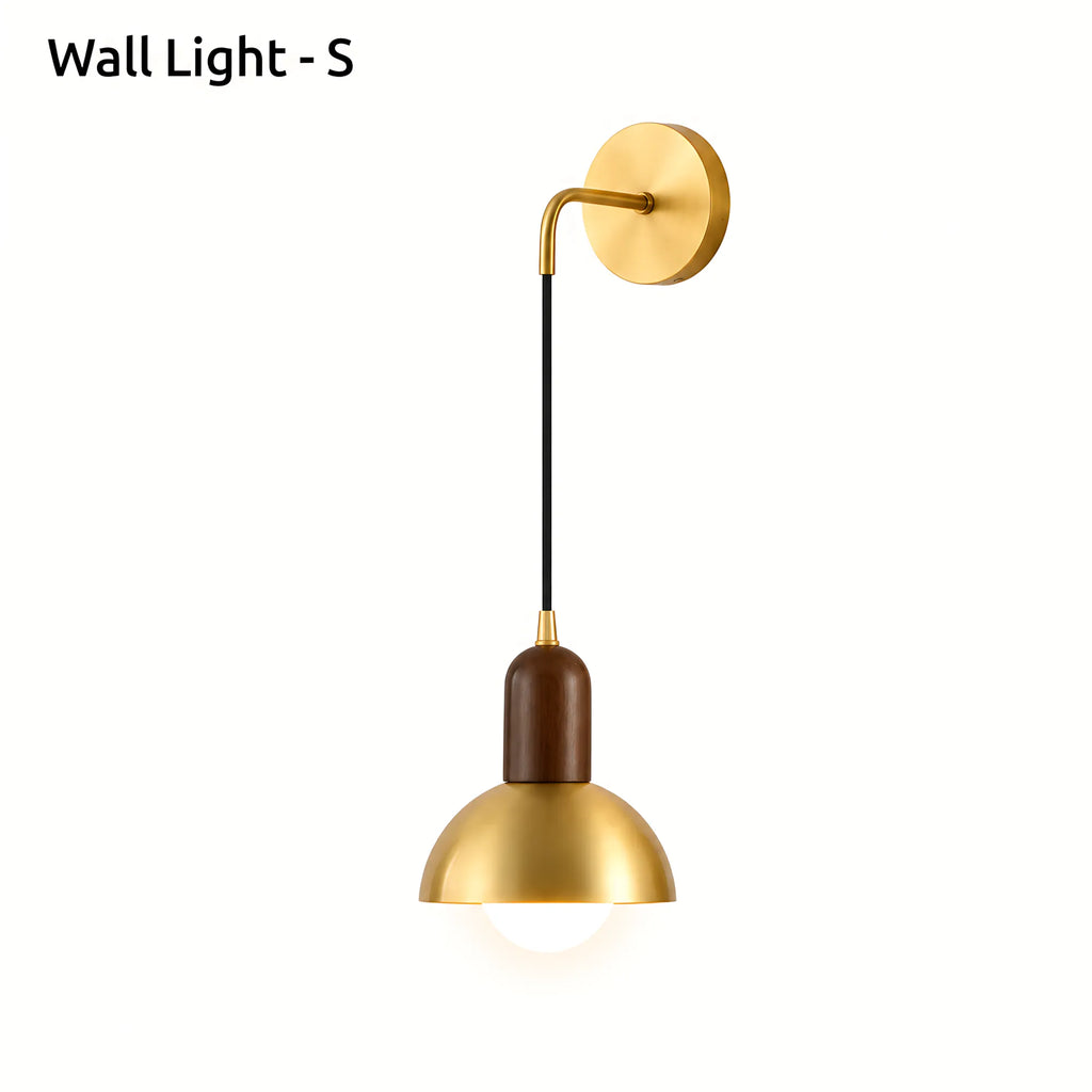 Brass Dome Wall Light