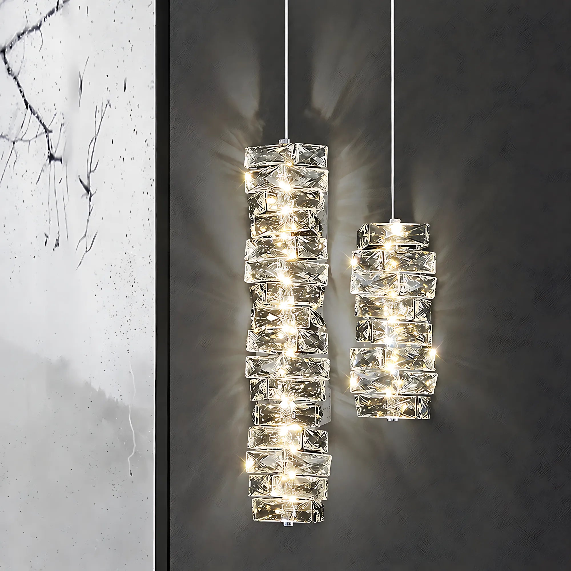 Caelia Modern Luxury Crystal LED Pendant Light