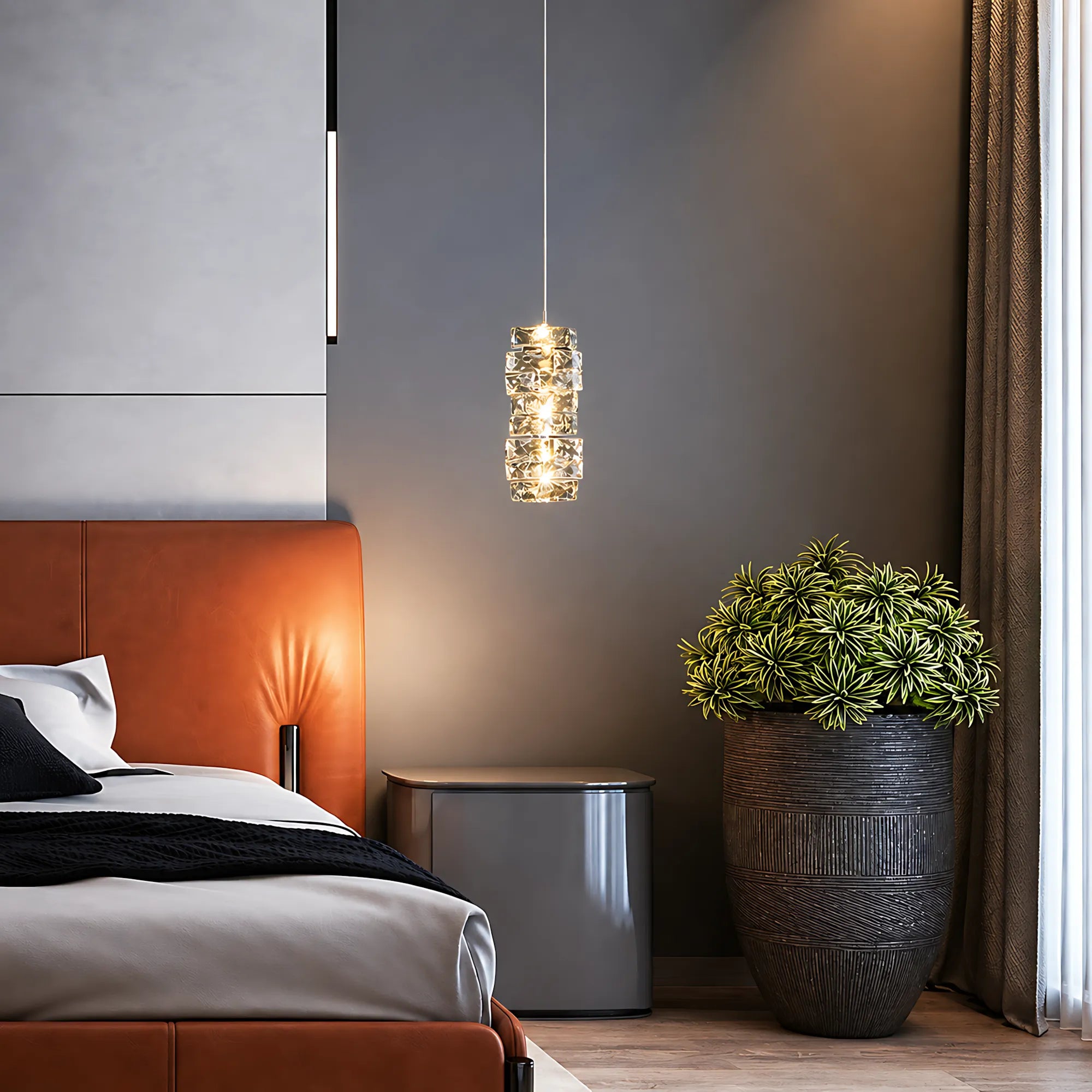 Caelia Modern Luxury Crystal LED Pendant Light