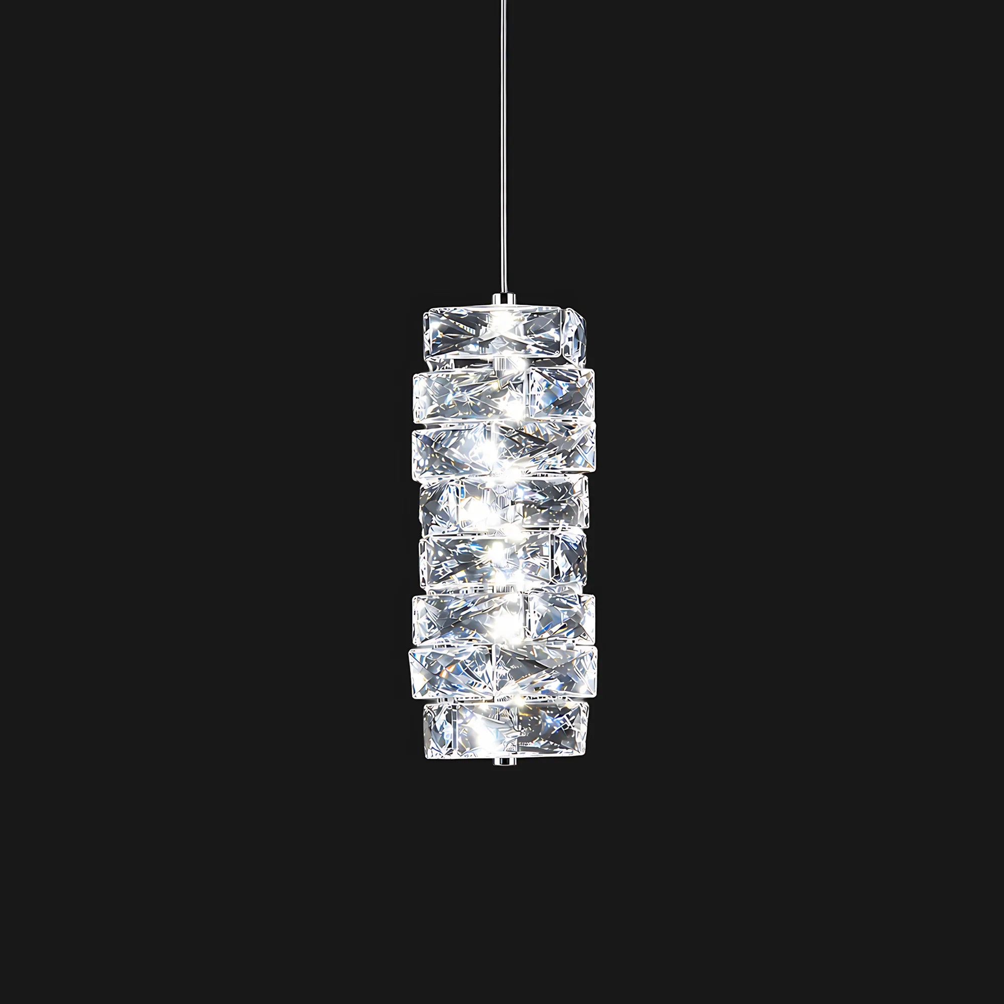 Caelia Modern Luxury Crystal LED Pendant Light