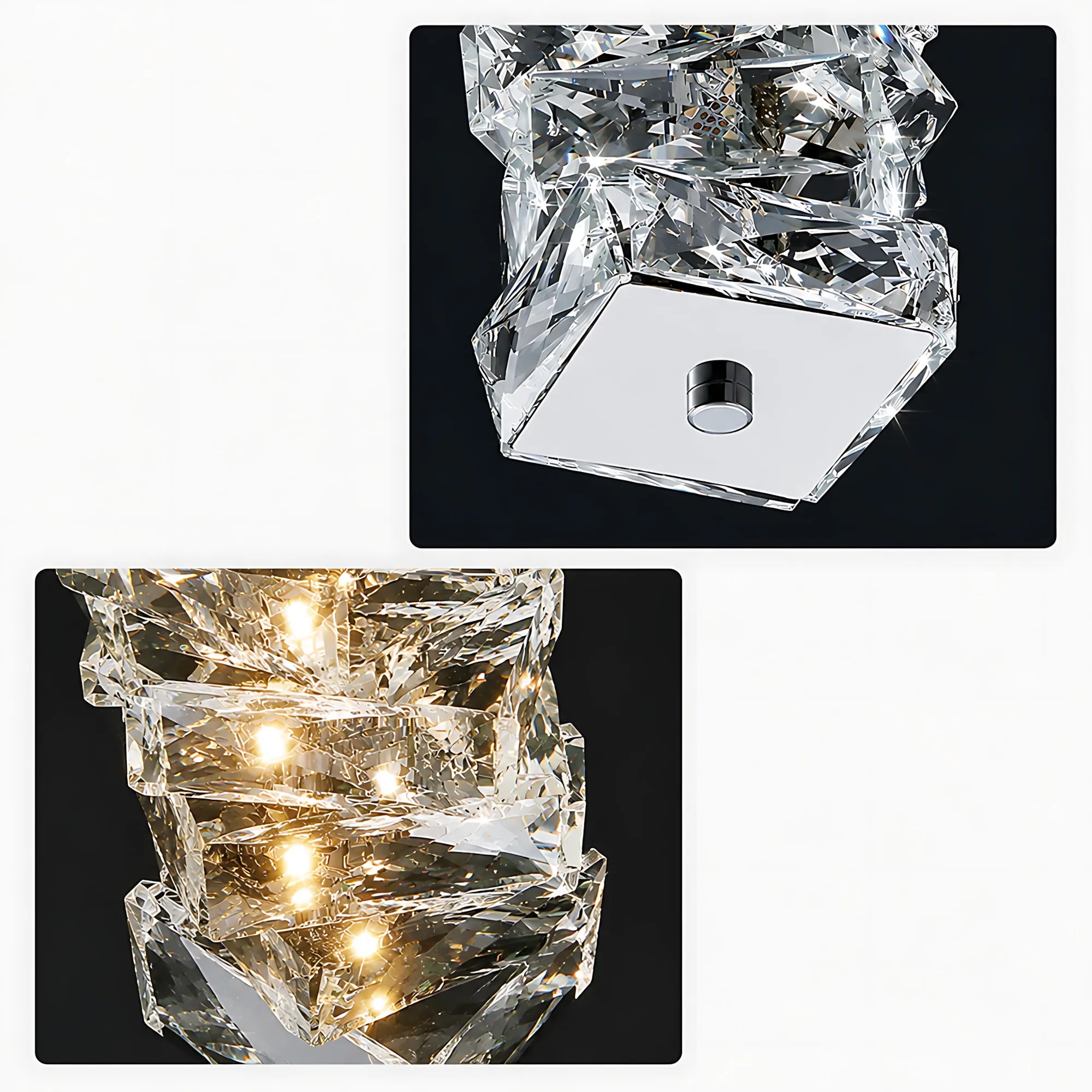 Caelia Modern Luxury Crystal LED Pendant Light