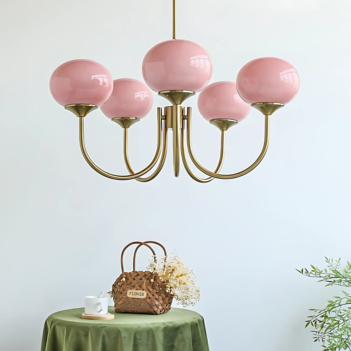 Creamy Globe Chandelier