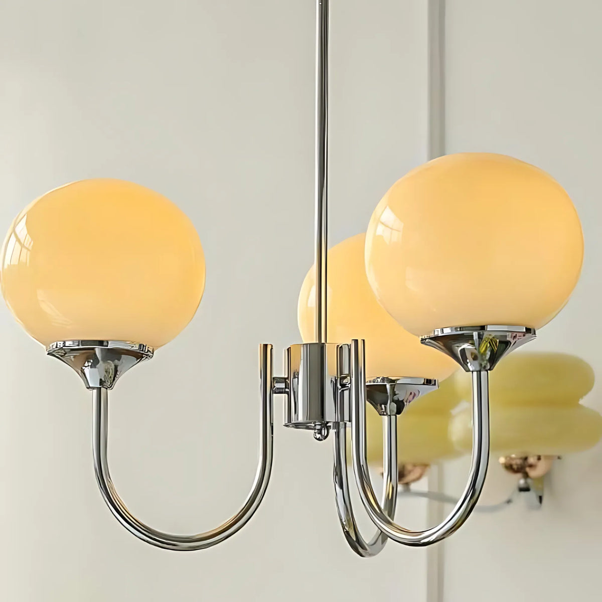 Creamy Globe Chandelier