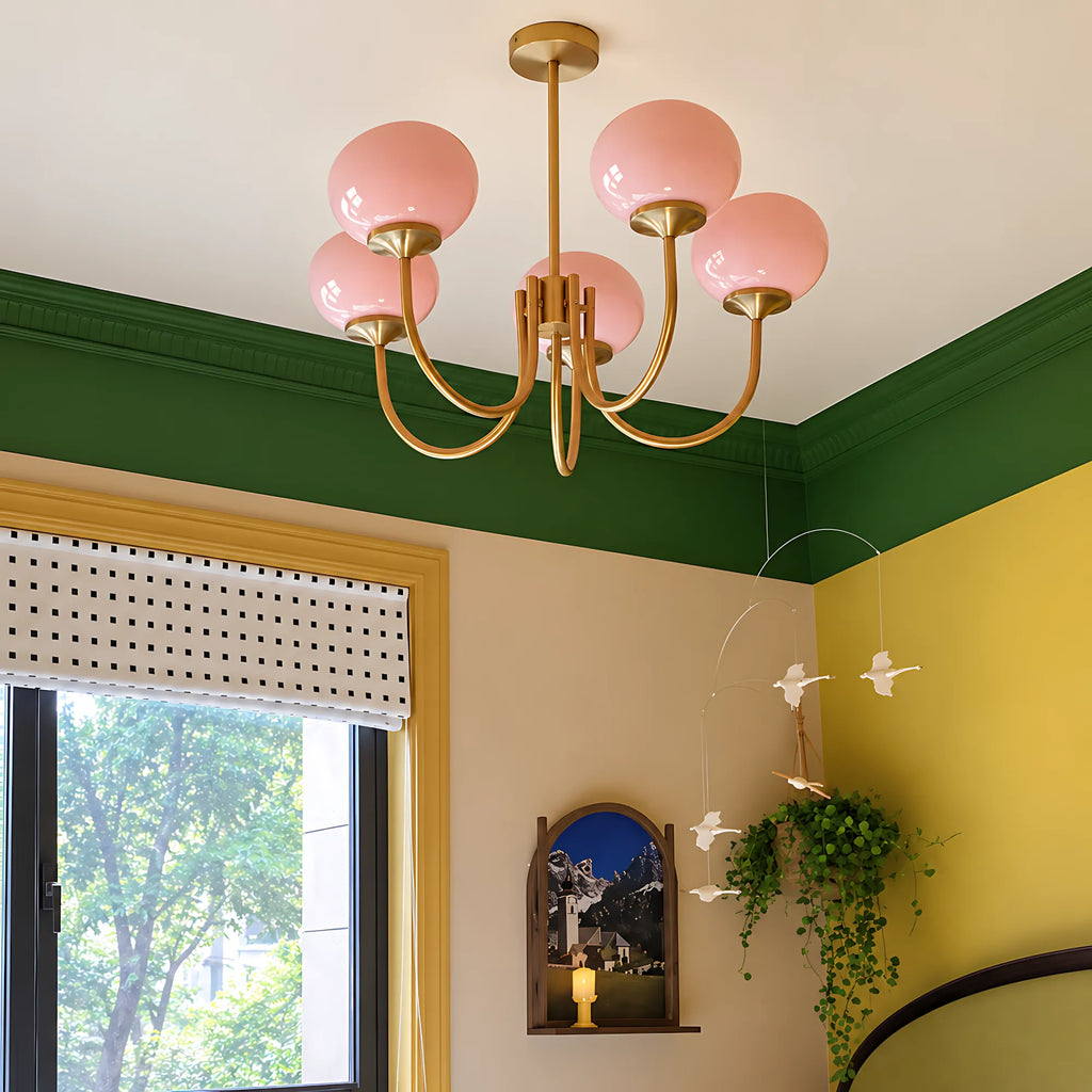 Creamy Globe Chandelier