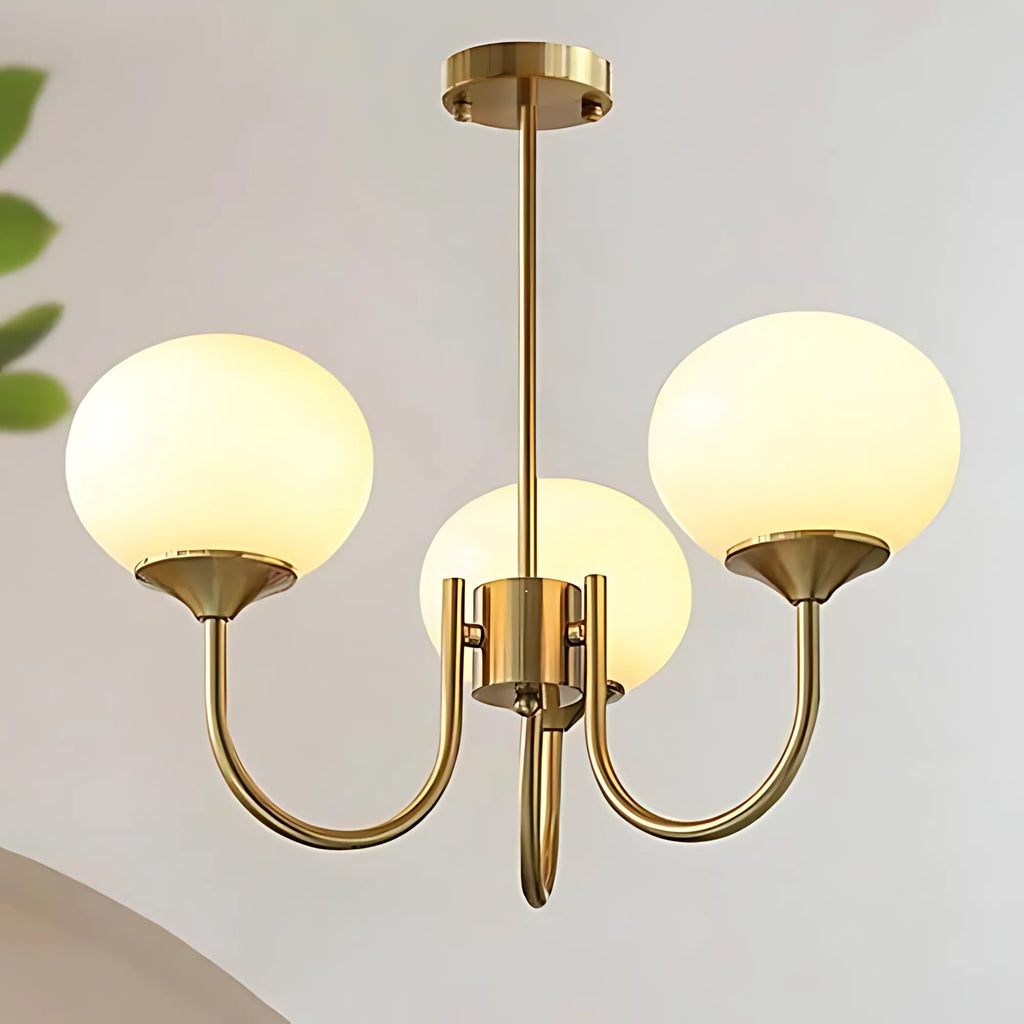 Creamy Globe Chandelier