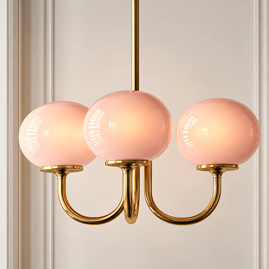 Creamy Globe Chandelier