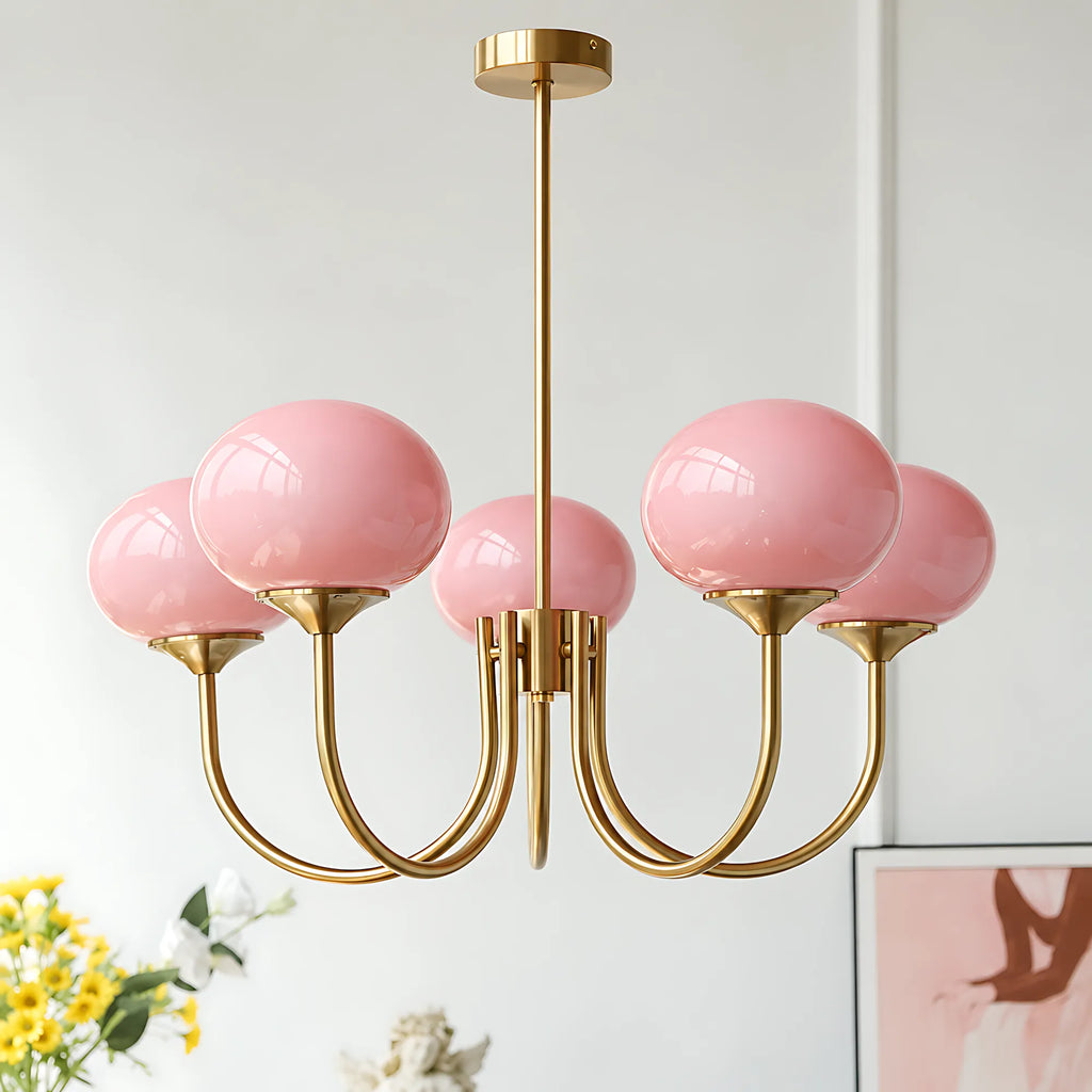Creamy Globe Chandelier