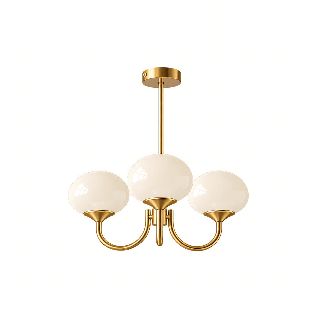 Creamy Globe Chandelier