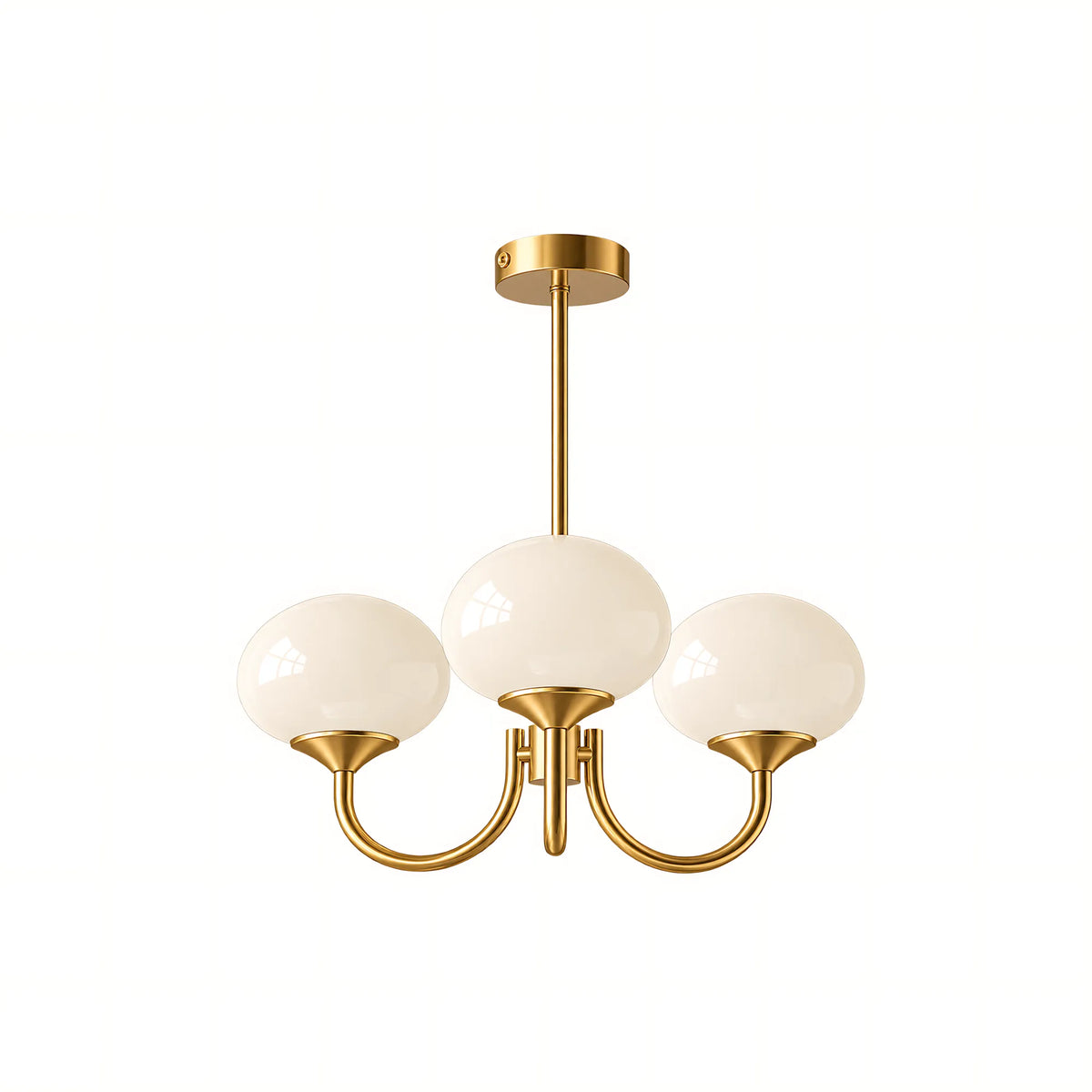 Creamy Globe Chandelier