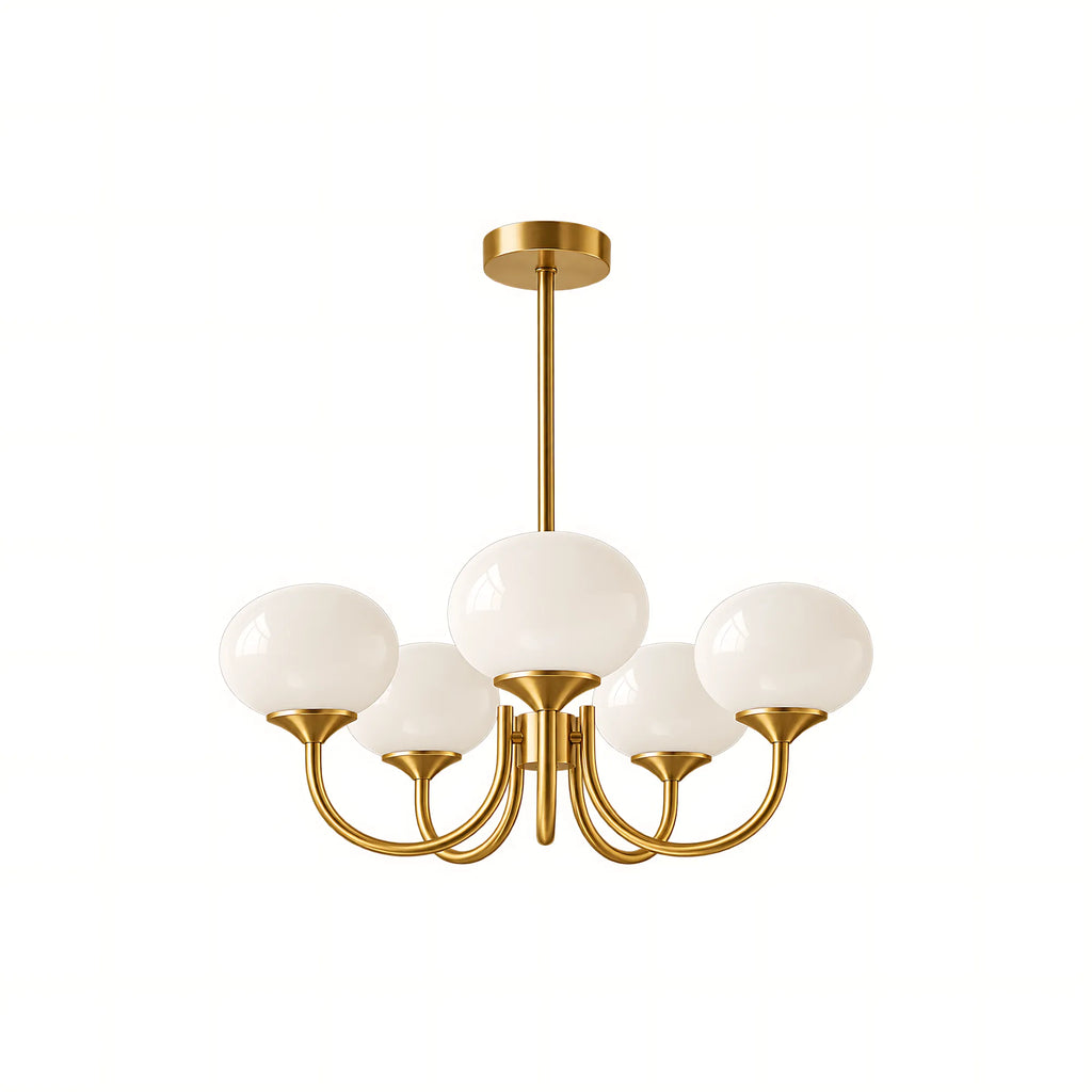 Creamy Globe Chandelier